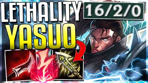 New Lethality Yasuo Is Broken One Q Does 50 Hp New Runes League