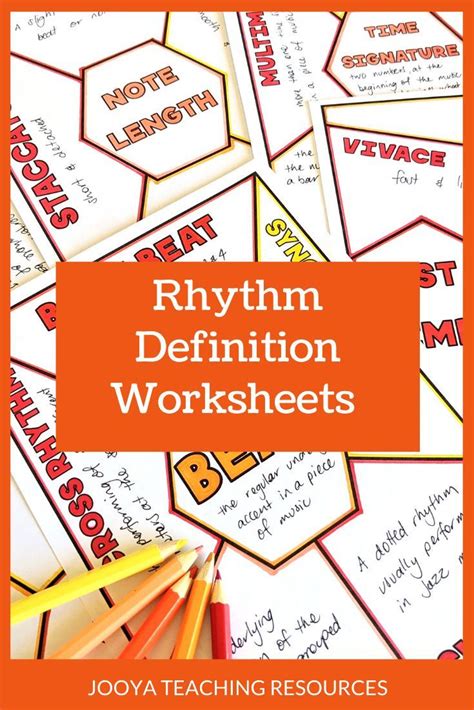 A placement of rhythmic stresses or accents where they wouldn't normally occur. Rhythm in Music Definition Worksheets in 2021 | General music classroom, Teaching music, Middle ...