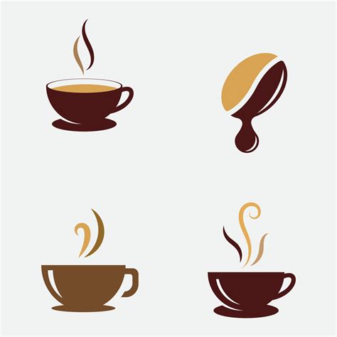 Coffee Cup Logo Coffee Shop Vector Icon Design 2412528 Vector Art At