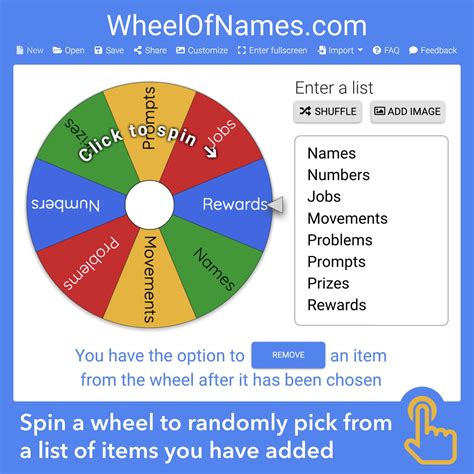 Spinner Random Name Picker Wheel