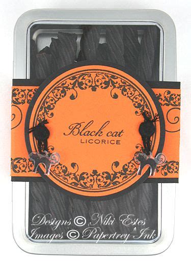 Black Cat Licorice Top Spooky Sweets Il Papertrey Ink Licorice