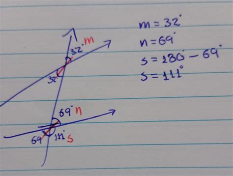 Calcula el valor del ángulo m n y s Brainly lat