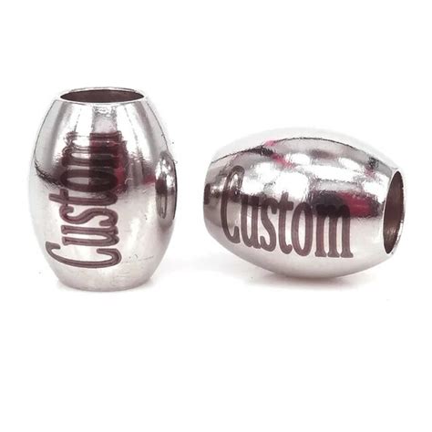 Customized Etched Logo Beadscustomer Engrave Bead Fit Personalized