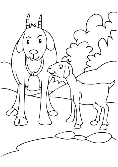 Cute baby animal coloring pages for your little one. Cute Goat Coloring Books For Kids - Coloring pages for kids on Coloring-Forkids.com