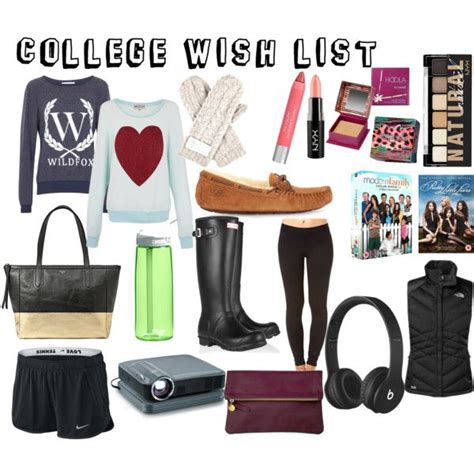 College Wish List By Greenie105 On Polyvore Wishlist List