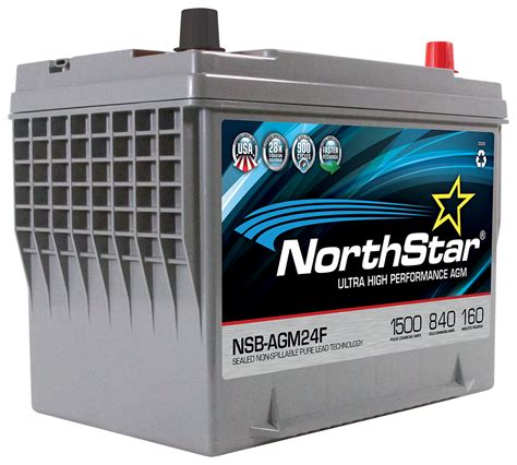 Northstar Nsb Agm 24f Car Battery Free Shipping Battery Guys