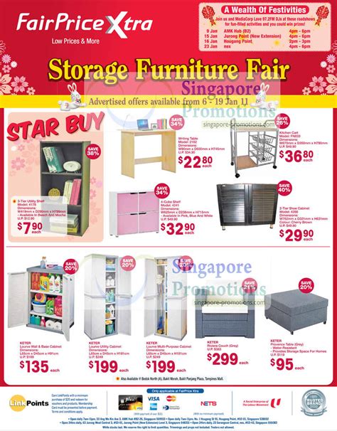 This security deposit makes secured credit cards much easier to access if you have fair credit, as it mitigates the risk that a card issuer takes on by extending you a credit line. FairPrice Xtra Storage Furniture Fair January 2011