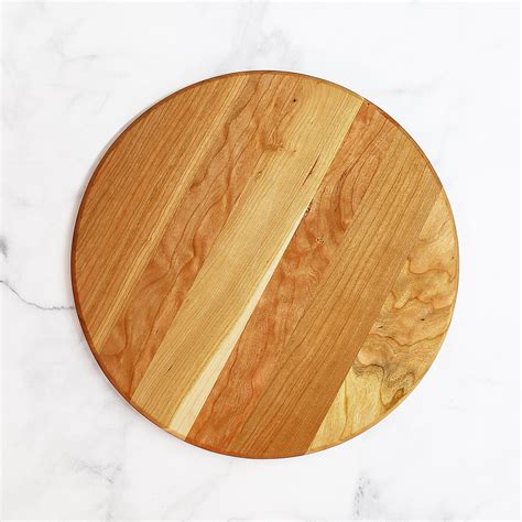 Wooden Cutting Board Round Cherry Wood