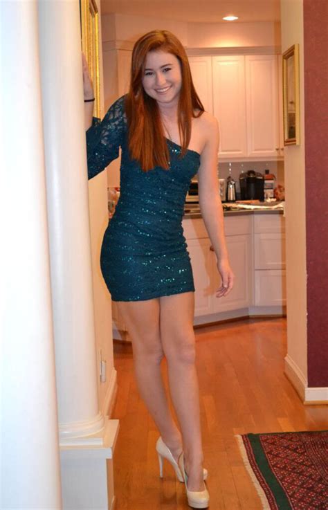 Girls In High Heels On Twitter Cute Redhead In Dress And High Heels