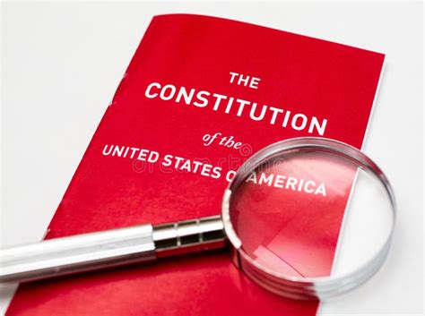 La Constitución De Los Estados Unidos De América Foto De Archivo