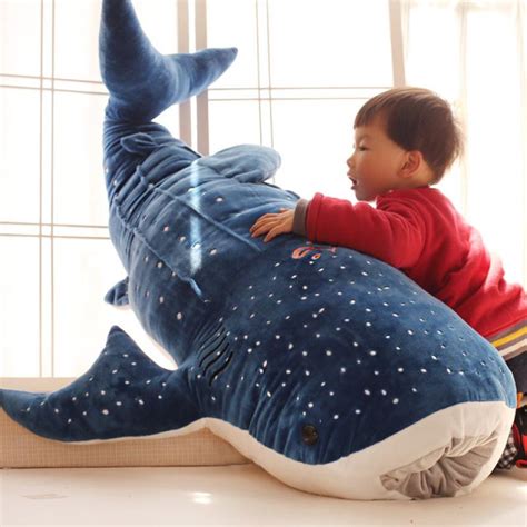 Cheap 50100cm New Style Blue Shark Plush Toys Big Fish Cloth Doll