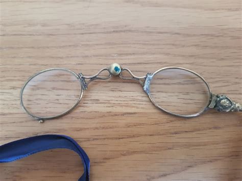 Folding Lorgnette Gilt Glasses Spring Loaded Antique Lorgnette Eye Glasses Etsy