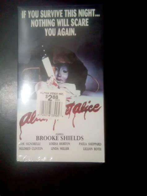Alice Sweet Alice Vhs 1976 Horror Slasher Brooke Sheilds Like New 1195 Picclick