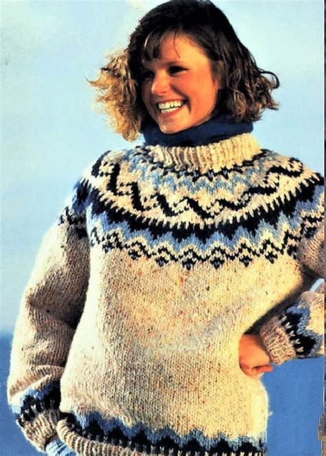 Vintage Knitting Pattern Nordic Icelandic Knit Wool Sweaters Etsy Uk