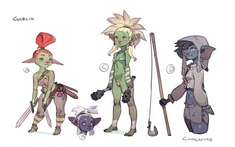 Goblin Concepts For Sexena By Cyancapsule Character Design