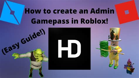 How To Make A Working Admin Gamepass On Roblox Studio Hd Admin 2020