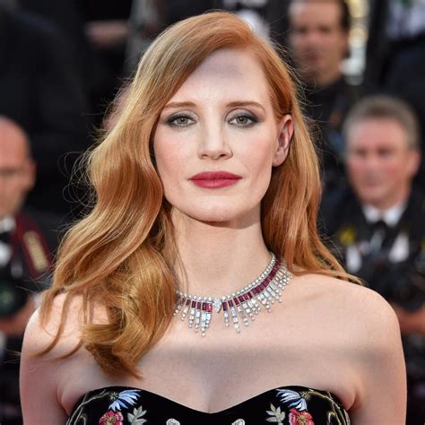 Jessica Chastain In Piaget High Jewellery Necklace At The