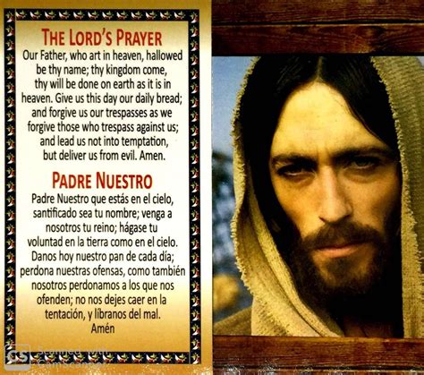 6 Padre Nuestro Our Father Lords Prayer Laminated Holy Prayer Etsy