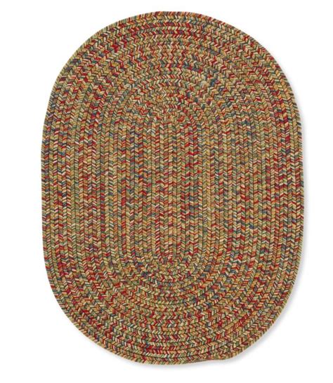All Weather Braided Rug Concentric Pattern Oval Indoor At Llbean