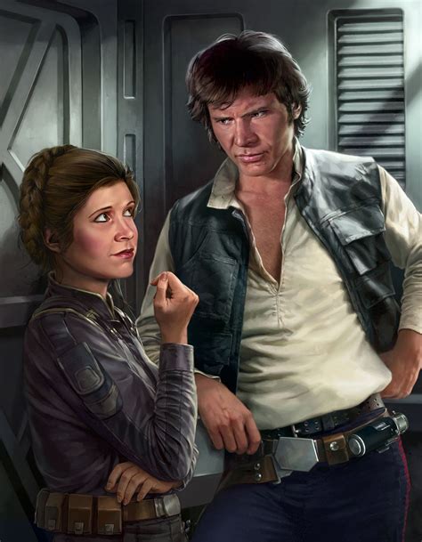 Han And Leia Art Han And Leia Star Wars Art Star Wars Movie