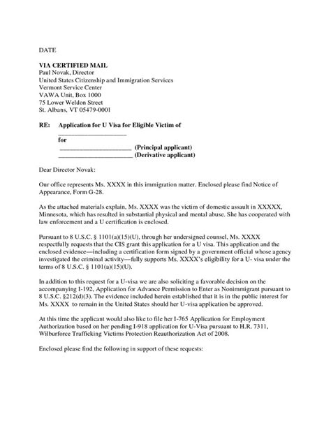 Letter Example Of Waiver Letter For Immigration Sample Templatevisa