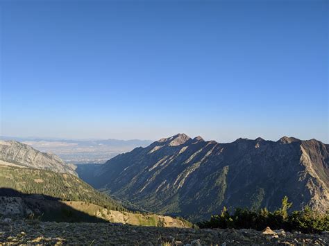 Views Of The Salt Lake Valley And Biglittle Cottonwood Ridge