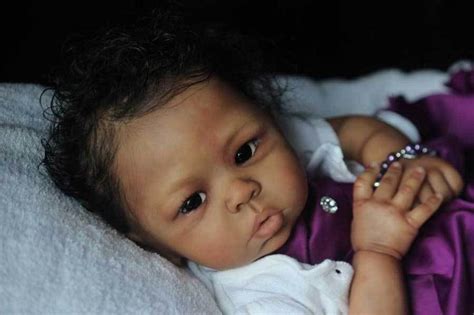 20 Cute Black Girl Newborn Doll Full Body Silicone Reborn Baby