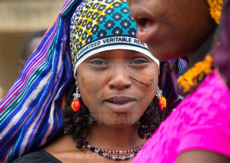 Benin West Africa Savalou A Beautiful Tattooed Fulani Peul Tribe