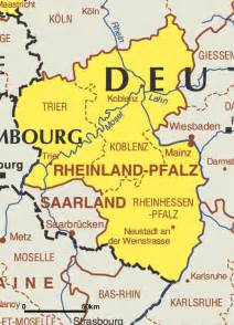 Landkarte Rheinland Pfalz