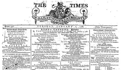 All Sizes 1st January 1788 The Times Issue 1 Flickr Photo