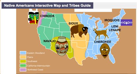 Native Americans Interactive Map And Tribes Guide