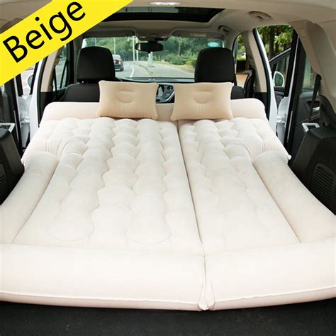 beige suv car inflatable mattress travel back seat air bed durable camping ebay