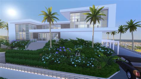 Mod The Sims Modern Celebrity Mansion 6br8ba Mansions Sims 4