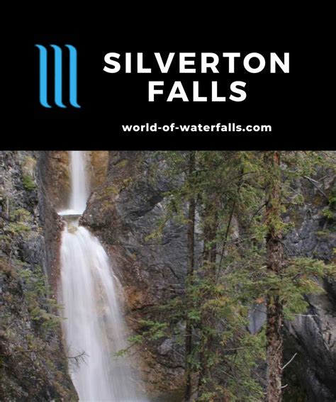 Silverton Falls 2 Tiered Waterfall In Banff National Park