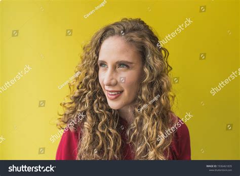 Portrait Cute Curly Blonde Hair Girl Stock Photo 1936461835 Shutterstock