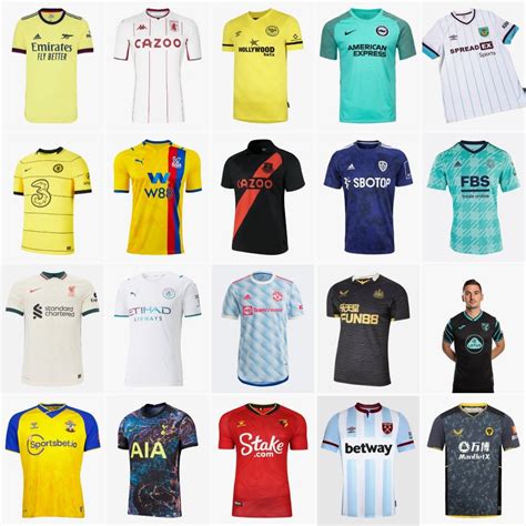 Ranking All Premier League 2021 22 Away Kits Footy Headlines