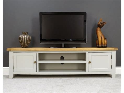 Arklow Grey Oak 180cm Extra Large Tv Unit Tv Stand Tv Cabinet