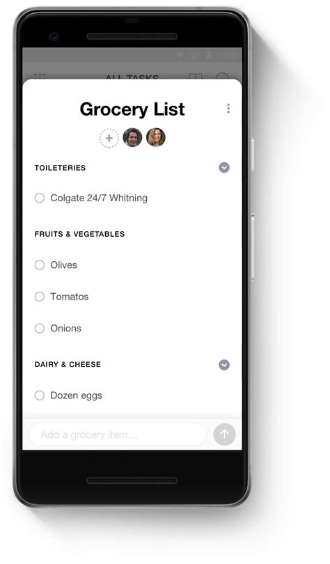 But you can also make additional lists and share your lists with friends and family. The Best Grocery list App for Android | Any.do