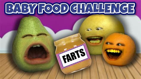 Annoying Orange Baby Food Challenge Youtube