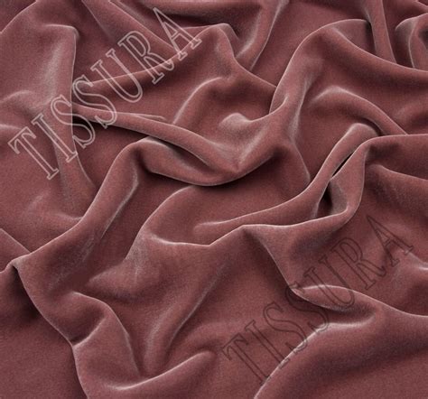 Pink Velvet Fabric Fabrics From France By Bouton Renaud Sku 00070385