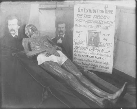 Exhibition Of The Preserved Corpse Of John Wilkes Booth Hagley