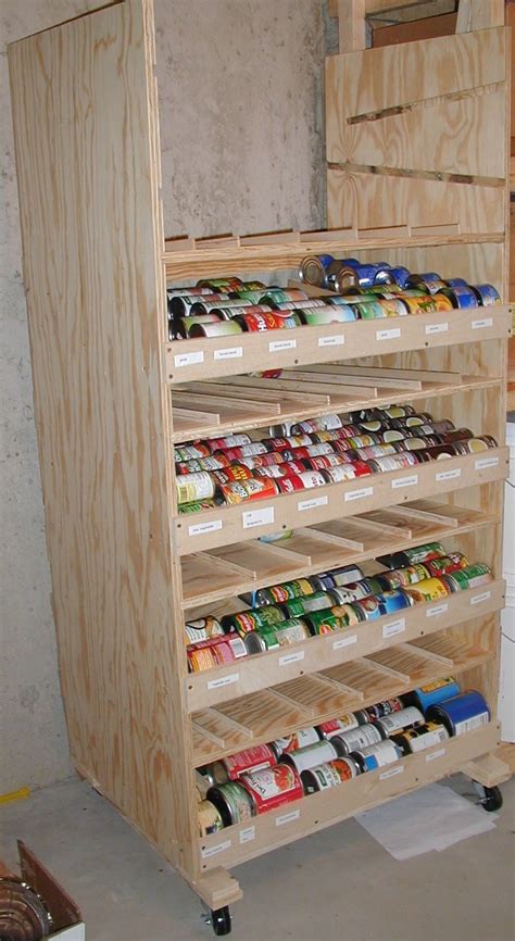 Space saving food storage and rotation system for renters build on. Home Canned Food Storage | Storage | Pinterest | Canned ...