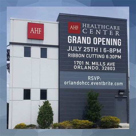 Ahf Opens New Orlando Healthcare Center And Pharmacy Business Wire