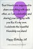 Quote & Special Message | Happy Birthday Best Friend!