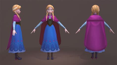 Anna Frozen Disney Frozen Disney Pixar Character Model Sheet