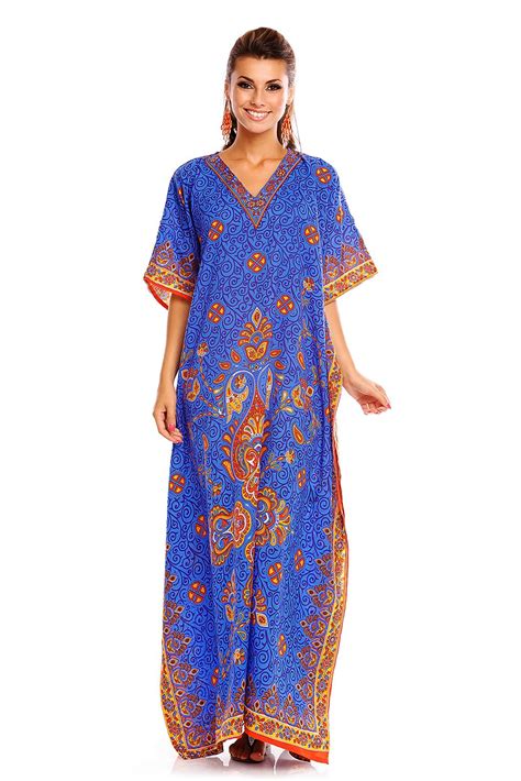 Ladies Tribal Oversized Maxi Kimono Kaftan Tunic Kaftan Dress Plus Size