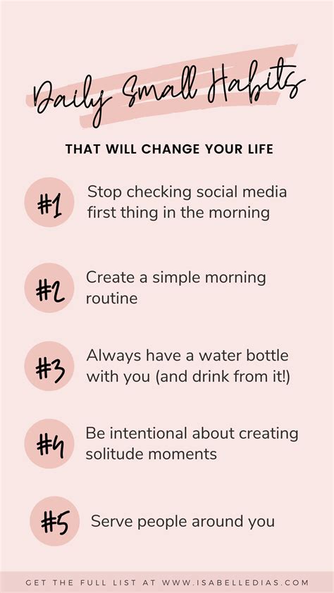 Daily Small Habits To Change Your Life For The Better How To In 2021