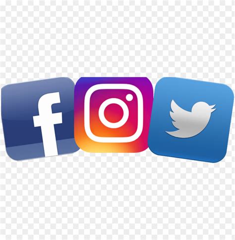 Facebook Twitter Instagram Logo Png Fb Twitter Instagram Logo PNG