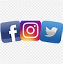 Facebook Twitter Instagram Logo Png - Fb Twitter Instagram Logo PNG ...