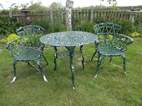 Cast Iron Garden Patio Set Table And 2 Chairs In Chelmsford